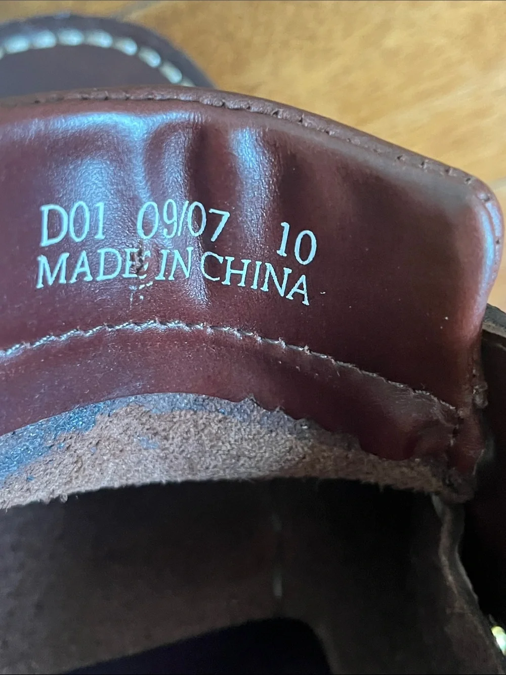 Yachters Choice Leather Boat Shoes Deck Loafers Burgundy Men's Size 10